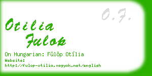 otilia fulop business card
