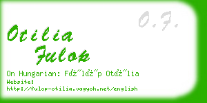 otilia fulop business card
